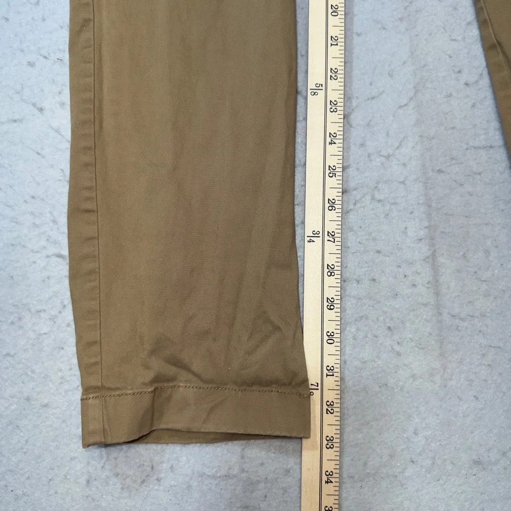 J.Crew 770 Straight Fit Chino Pants Mens 32x34 Khaki Tan Cotton‎ Twill Stretch
